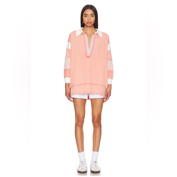 NWT Clean Prep Polo Pullover in Rosetta Combo - Picture 9 of 12